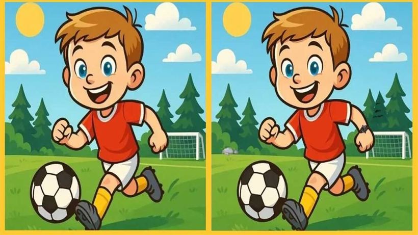 Test de perspicacitate | Identificați toate cele 3 diferențe dintre acești doi fotbaliști!