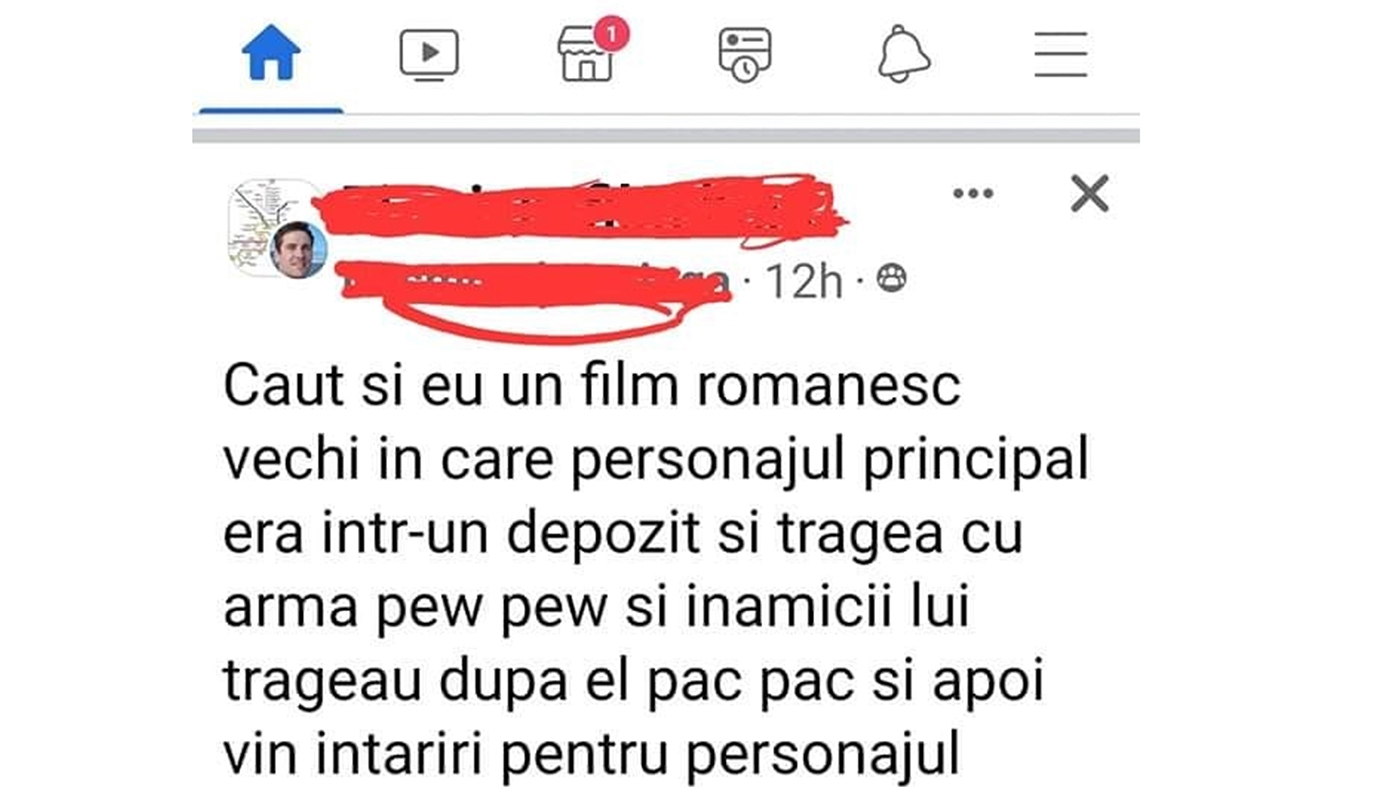 Bancul sfârșitului de săptămână | "Caut și eu un film românesc vechi"