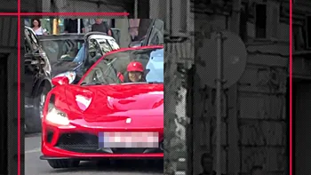 A scos Ferrari-ul la promenadă! Primele imagini cu Inna la volanul bolidului de sute de mii € primit cadou