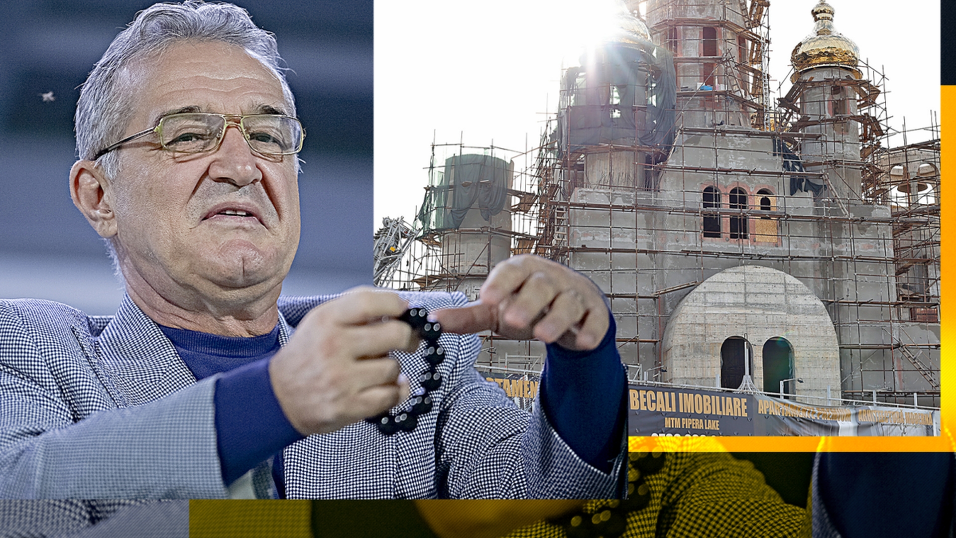 Câți bani a investit Gigi Becali în catedrala pe care a ridicat-o în Pipera - Voluntari. "Foiță de aur, vitralii..."