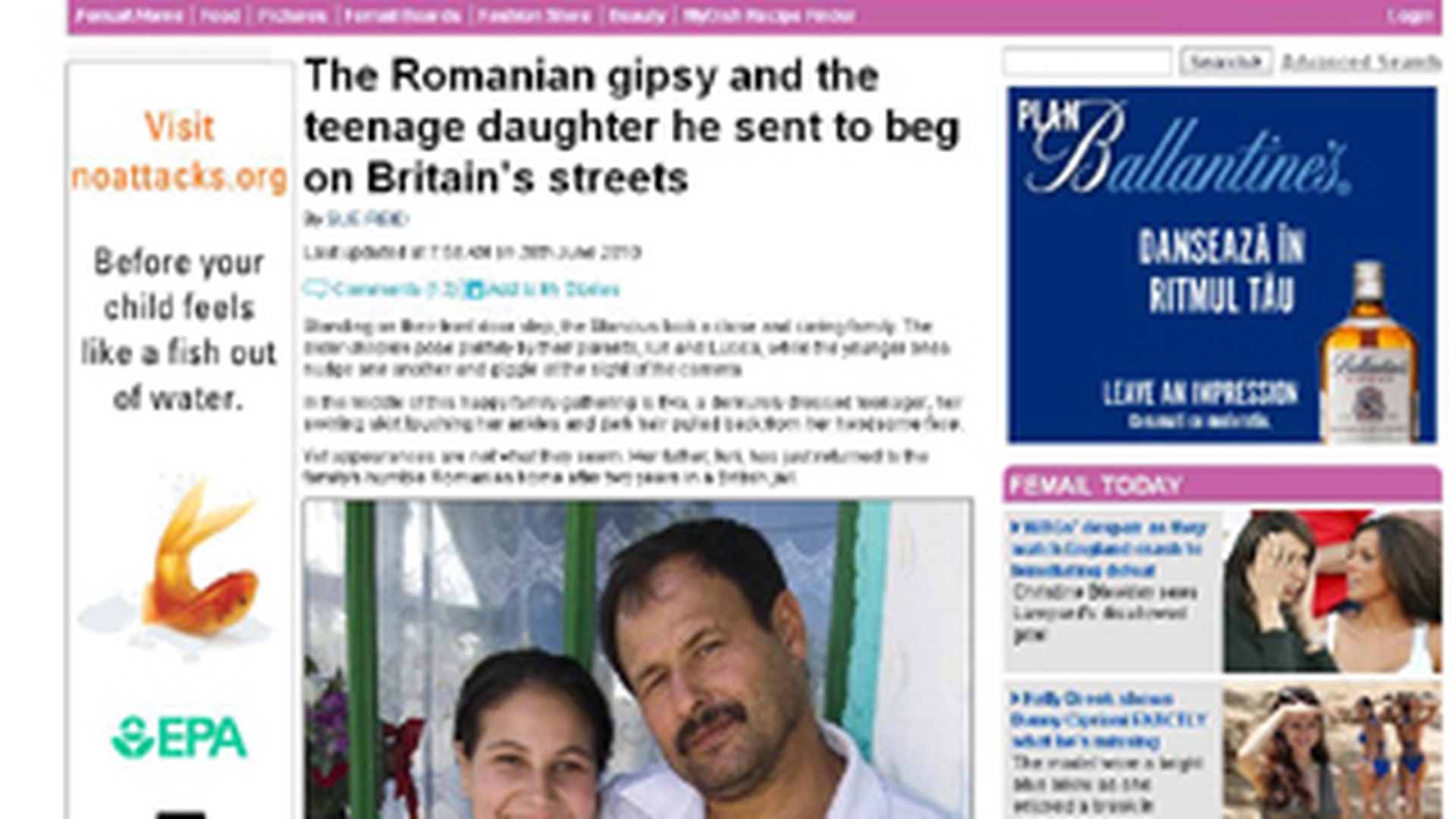 Rrom din Tandarei, condamnat in Anglia pentru ca si-a trimis fiica la cersit!