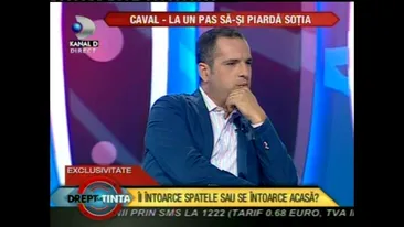 Adi Caval a venit calare pe un cal intr-un studio TV pentru a fi iertat de sotie! Vezi care a fost reactia ei!