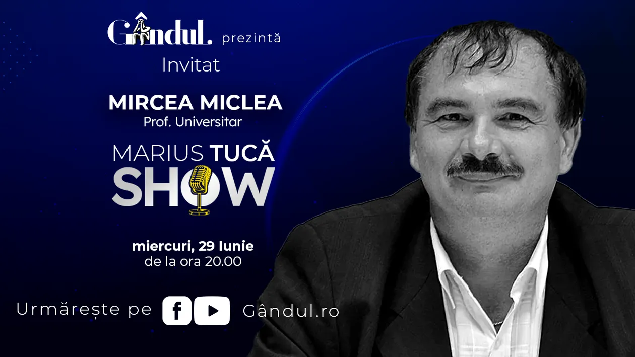 Marius Tucă Show începe miercuri, 29 iunie, de la ora 20.00, live pe Gândul.ro cu o nouă ediție specială