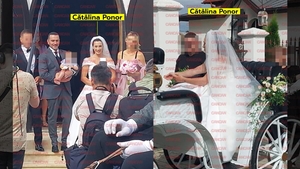 CANCAN.RO are imaginile: Cătălina Ponor, în caleașcă, la petrecerea de nuntă! Și nu e tot. Mega-botez!