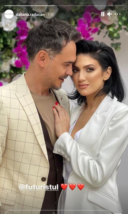 Ce ținută sexy a purtat iubita lui Răzvan Simion la cununia Gabrielei Prisăcariu cu Dani Oțil! Alintul folosit de prezentator pentru Daliana Răducan | FOTO