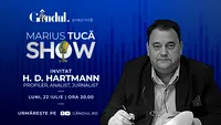 Marius Tucă Show începe luni, 22 iulie, de la ora 20.00, live pe gândul.ro. Invitat: H. D. Hartmann