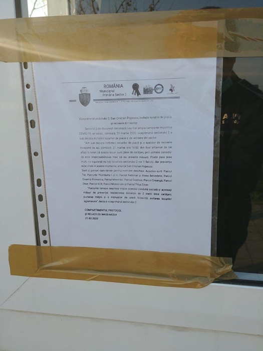 Viceprimarul sectorului 2 din Capitală, Dan Cristian Popescu, închide toate locurile de joacă și recreere din zonă