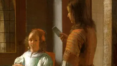 Detaliul controversat din acest tablou din anul 1670. Ce ține în mână femeia din pictură, de fapt?