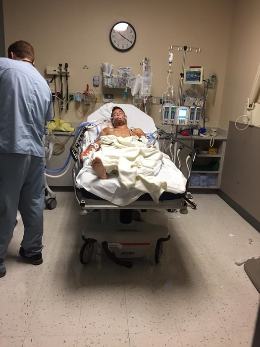 Luca Iclodean, românul rănit în urma atacului sângeros din Las Vegas, a ieşit de la Terapie Intensivă, iar starea lui de sănătate se ameliorează. Sursa foto: Facebook