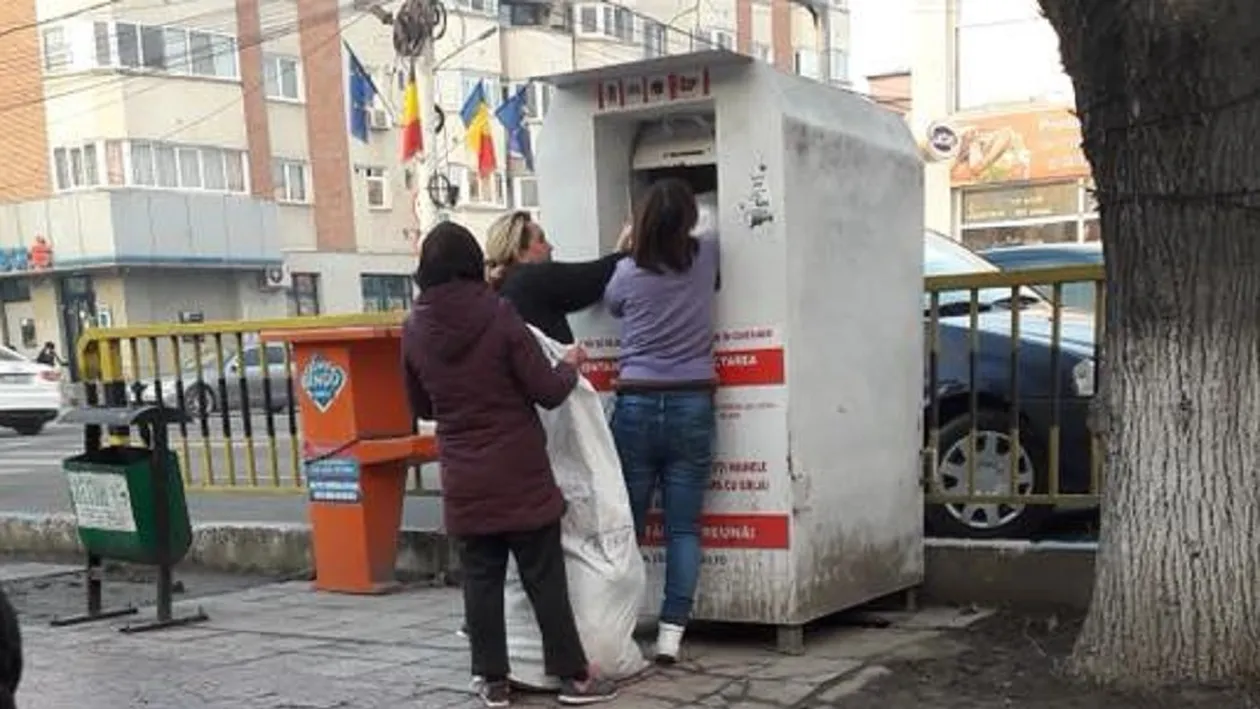 FOTO. Scene halucinante la Filiaşi. Au dat atacul la donaţiile pentru nevoiaşi