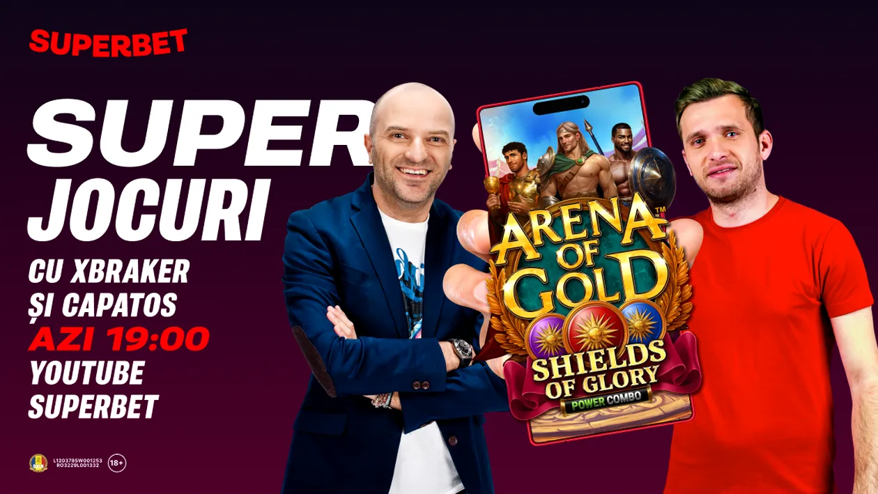 (P) Xbraker și Capatos te așteaptă live cu SuperJocuri, pe YouTube Superbet