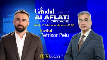 „Ai Aflat! cu Ionuț Cristache” începe marți, 10 februarie, de la ora 15.00, live pe Gândul. Invitat: Petrișor Peiu