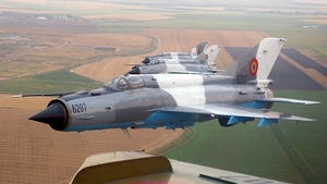 MIG 21 Lancer prăbuşit în Constanţa, pilotul e în stare gravă