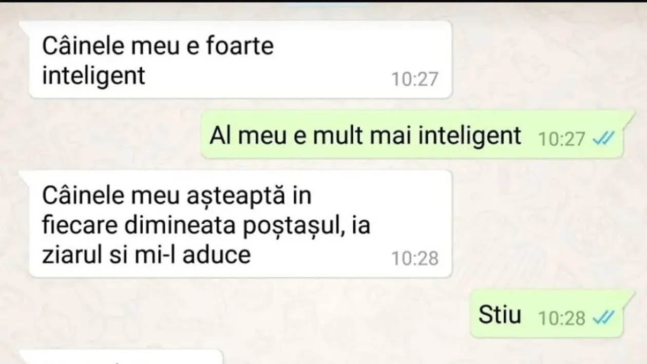 Bancul începutului de săptămână | Câinele meu e foarte inteligent