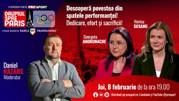 Fostele mari canotoare Georgeta Andrunache și Viorica Susanu sunt invitatele emisiunii ,,Drumul spre Paris’’ de joi, 8 februarie, de la ora 19:00