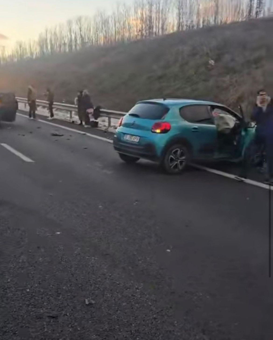 Accident cu 10 mașini în Olt: s-a activat Planul Roșu de Intervenție! Sunt implicate 27 de persoane