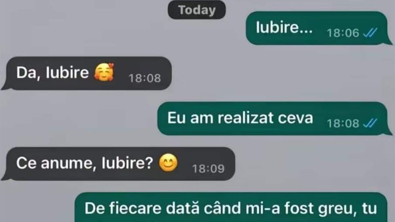 BANCUL ZILEI | "De fiecare dată când mi-a fost greu, tu mi-erai alături"