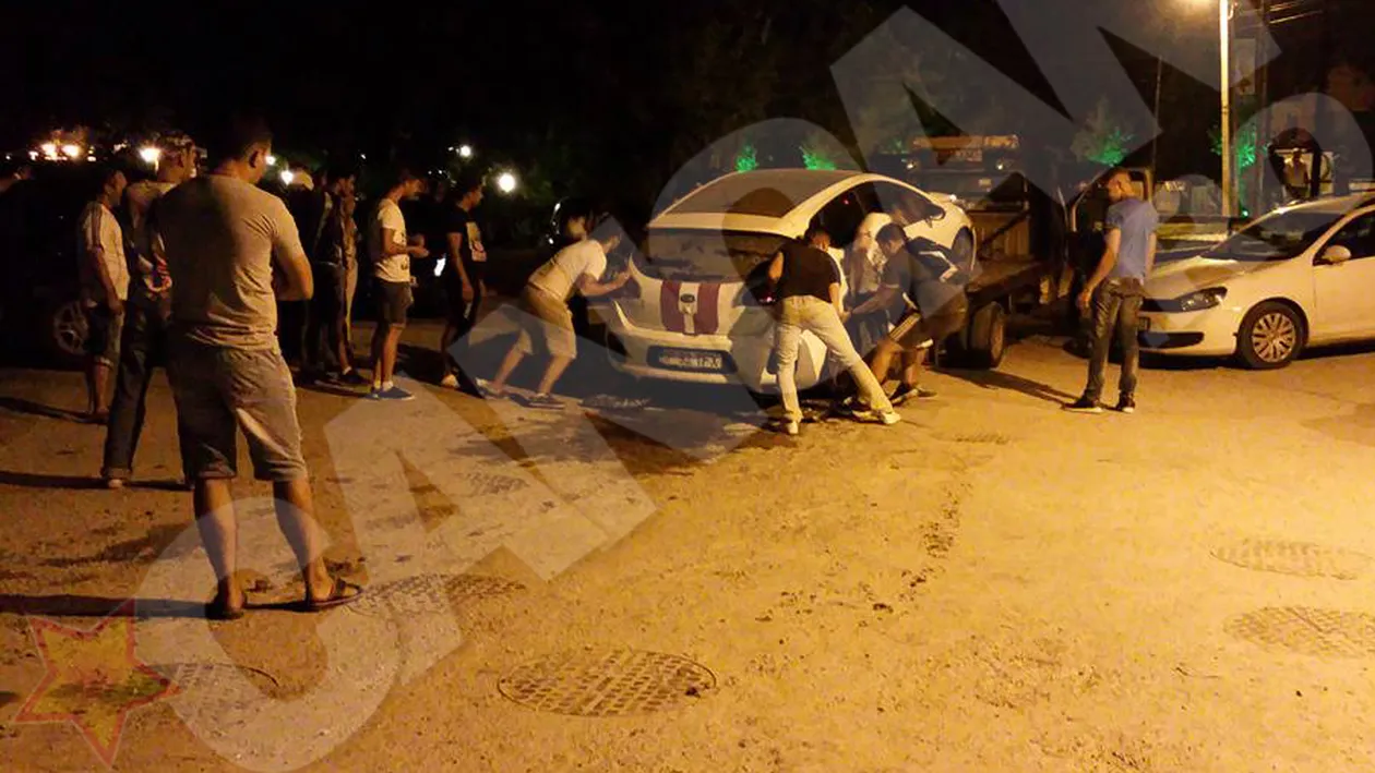 Sigur regreta ca n-a tras frana de mana! O masina a cazut in lacul Mogosoaia si…Vezi ce s-a intamplat