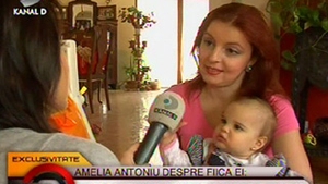 VIDEO Amelia Antoniu, despre fetita sa: "Sunt foarte fericita ca Dumnezeu mi-a daruit asa copil"