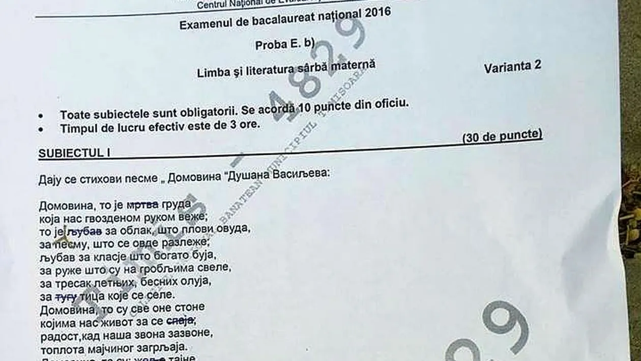 Bacalaureat 2019. Marți, absolvenții de liceu susțin proba scrisă la Limba și literatura maternă