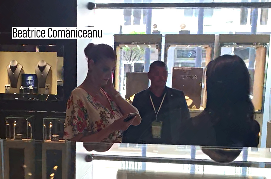 Beatrice Comăniceanu, în magazinul de bijuterii
