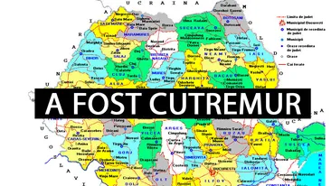 Cutremur serios în România, la ora 10:35. L-ați simțit?