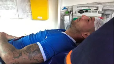 VIDEO. Bătaie cruntă la un meci de fotbal din Dâmbovița. Căpitanul Unirii Bucșani, dus cu salvarea la spital