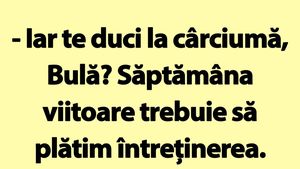 BANC | "Iar te duci la cârciumă, Bulă?"
