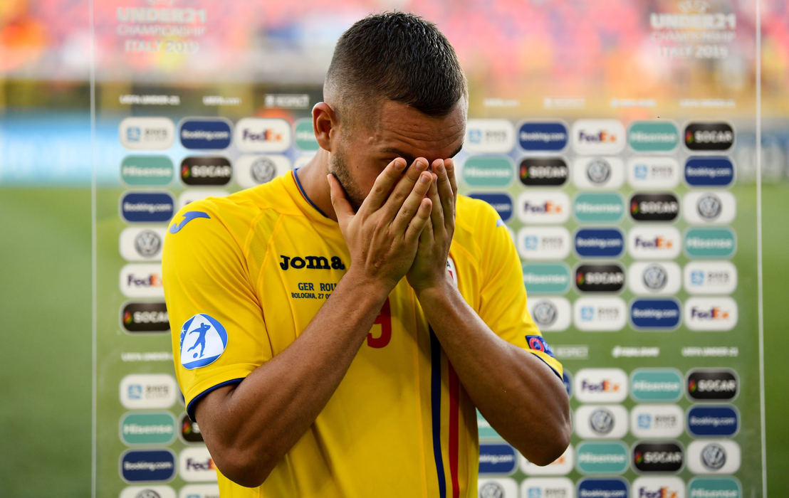 Iubita lui Cristi Manea, în tribune la meciul României U21 cu Germania. Cum arată Andreea la câteva zile după ce a fost bătută de un suporter
