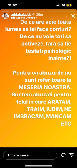 Adda a răbufnit! Artista a tras un semnal de alarmă în ceea ce privește abuzul din mediul online