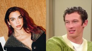 Un nou cuplu la Hollywood. Dua Lipa a fost surprinsă în momente tandre cu actorul Callum Turner