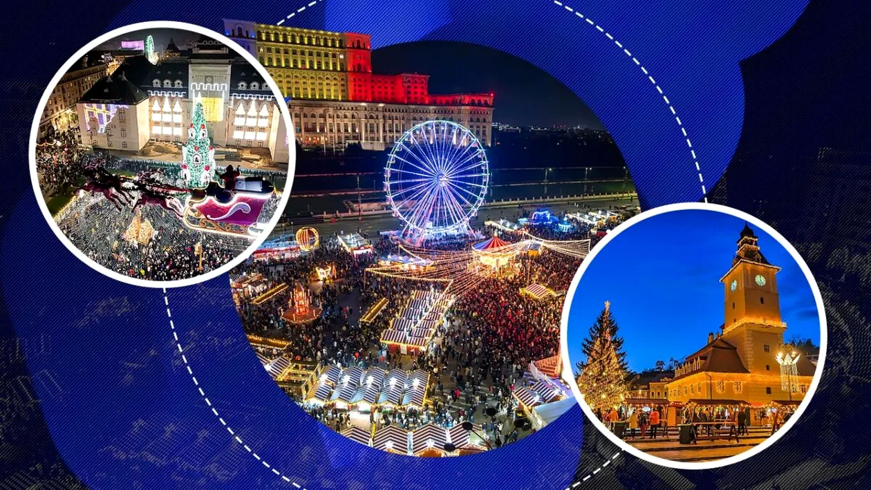 TOP cele mai frumoase târguri de Crăciun din România. Craiova, București sau Brașov?