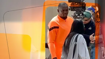 Usain Bolt a făcut show la filmări și a cucerit-o pe colega de platou. Cel mai rapid om din lume a întors toate privirile pe Calea Victoriei