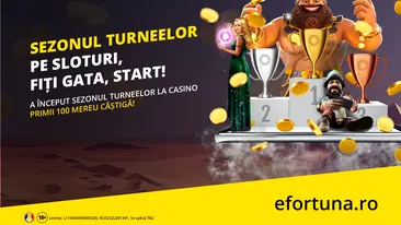 Unic în România! Toată luna aprilie joci la turnee cu premii garantate, în cazinoul online