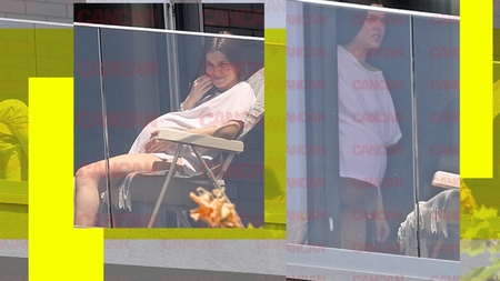 Avem imaginile momentului! Theo Rose, cu lenjeria intimă la vedere înainte de ziua cea mare! Viitoarea mămică și Anghel Damian s-au relaxat în balconul propriului apartament. EXCLUSIV