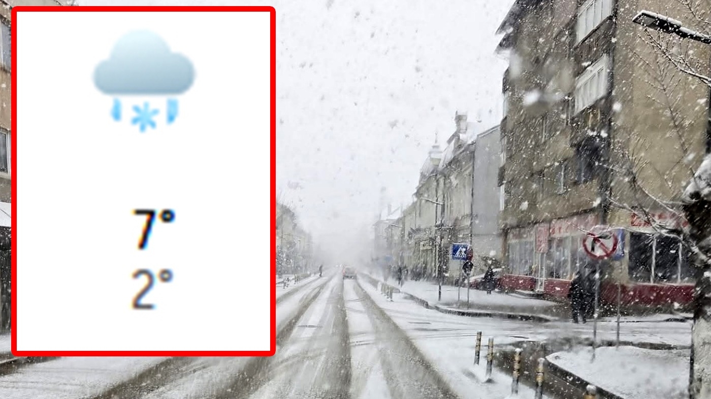 Orașele din România în care ninge începând de mâine, potrivit meteorologilor Accuweather