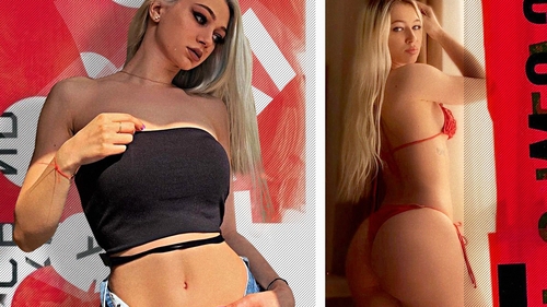 Alina are forme de invidiat, ce zăpăcesc orice băiat. Fitness model, cu trup tras prin inel