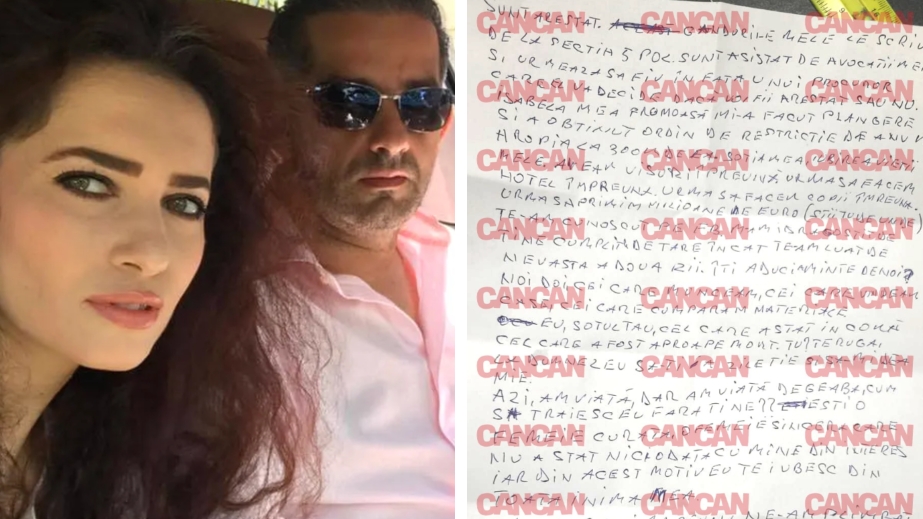 Incredibil! Ce scrisoare i-a trimis Daniel Onoriu soției din arest: "Cum să trăiesc eu fără tine?!"