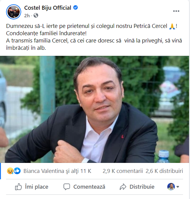 Sorinel Puștiu, dezvăluiri despre Petrică Cercel. Ce au discutat ultima dată la telefon