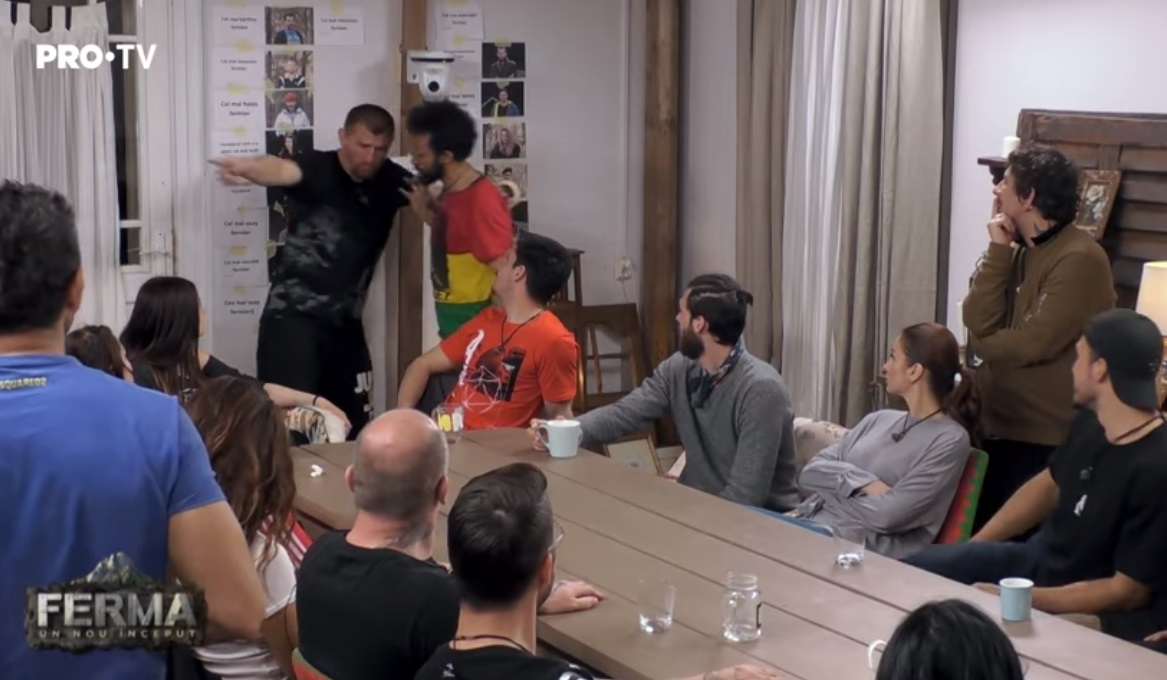 Bătaie la Ferma de la Pro TV între Kamara și Cătălin Moroșanu: „Ieși în p*** mea de aici, mă enervezi!”