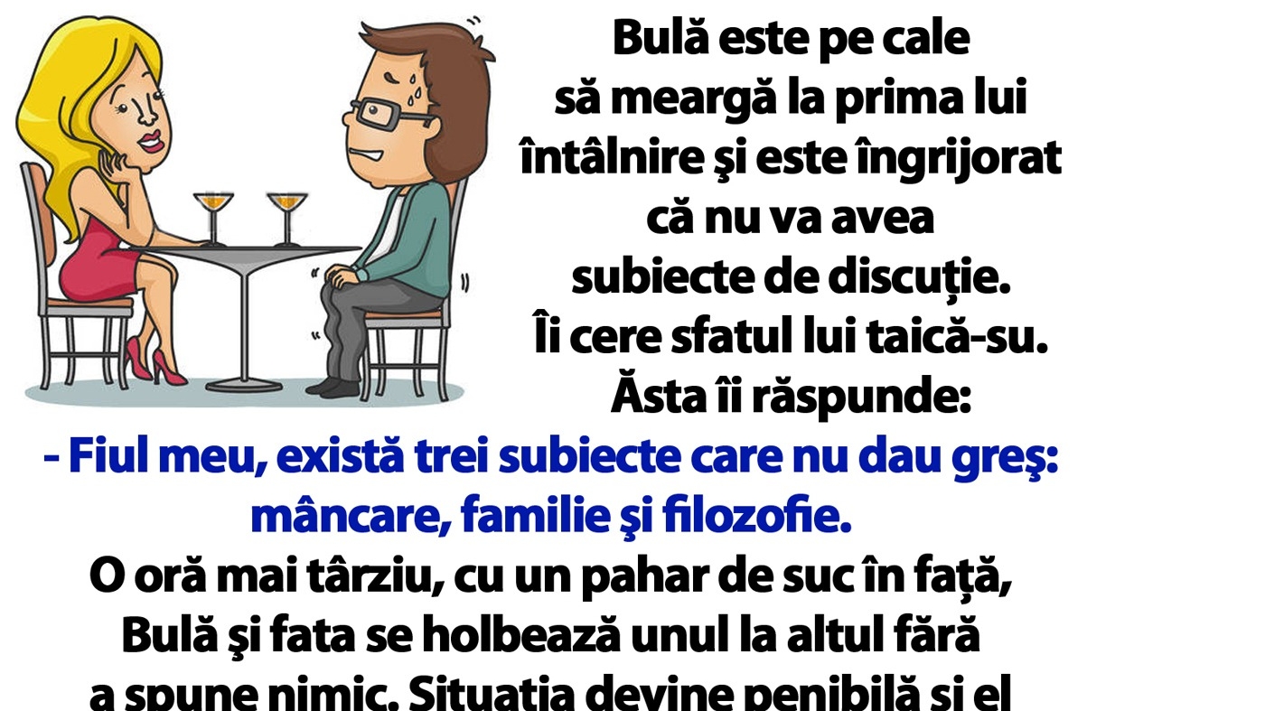 BANC | Bulă este pe cale să meargă la prima lui întâlnire şi e îngrijorat