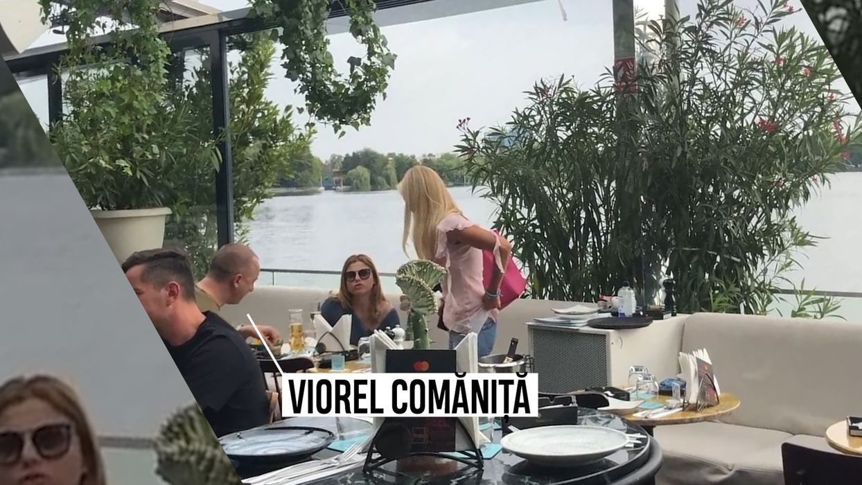 Fostul șef al Vămilor, la masă cu partenera, pe terasa Fratelli din Herăstrău