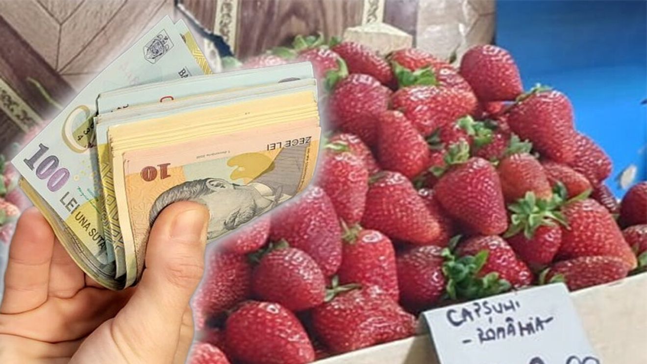 Mai scumpe decât carnea! Câți lei a ajuns 1 kg de capșuni în piețele din România