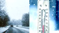 ANM a actualizat prognoza meteo! Cod galben de ninsori și strat de zăpadă. Ce zone sunt afectate