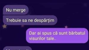 Bancul începutului de săptămână | "Nu merge, trebuie să ne despărțim!"