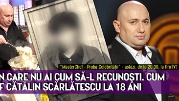 Imaginea in care nu ai cum sa-l recunosti. Cum arata chef Catalin Scarlatescu la 18 ani