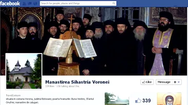 Doar Dumnezeu nu are cont pe Facebook! Staretul unei manastiri din Botosani cheama credinciosii la slujba si primeste acatiste pe site-ul de socializare!