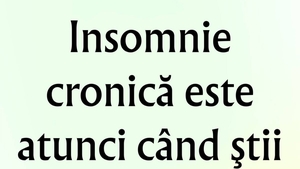 BANCUL ZILEI | Ce este insomnia cronică
