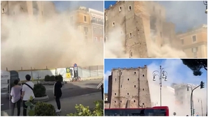 Momente de groază la Roma! Turnul medieval Torre dei Conti s-a prăbușit. Un muncitor român a rămas prins sub dărâmături