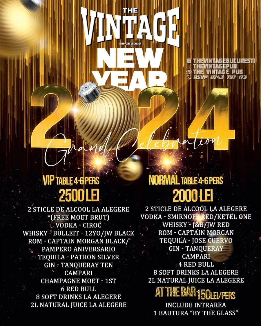 Prețul Revelionului de la restaurantul Deliei și al soțului ei din Centrul Vechi